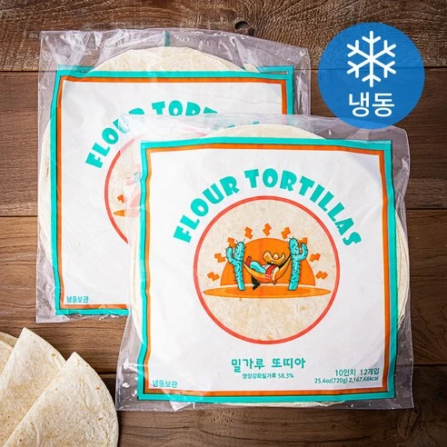 [ㅋㅍ]아레바로스 밀가루 또띠아 지름 25cm (냉동)( 7,100원, 49% 할인)