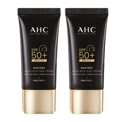 [ㅋㅍ]AHC 마스터즈 아쿠아 리치 선크림 SPF50+ PA++++, 30ml, 2개, 30ml × 2개( 9,900원, 30% 할인)