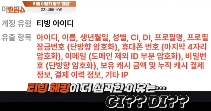티빙 개인정보 유출 1,953만명 2차 피해 우려 이번엔 특히 위험