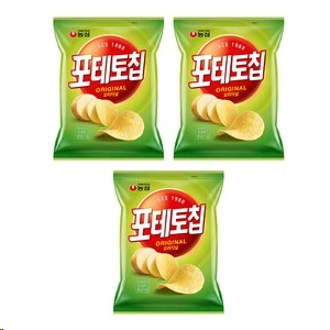 [ㅋㅍ]포테토칩 오리지널, 110g, 3개 ( 4,980원 )
