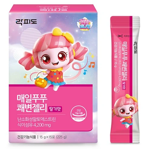 [ㅋㅍ]락피도 매일푸푸 쾌변젤리 15p, 225g, 1개( 7,840원, 36% 할인)
