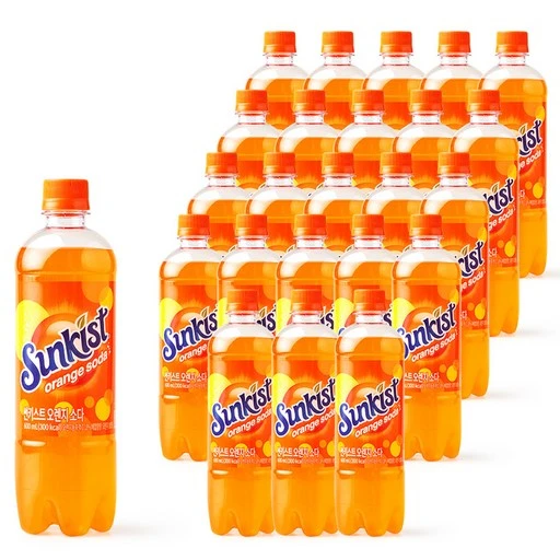 [ㅋㅍ]광동제약 썬키스트 오렌지 소다, 600ml, 24개( 12,510원, 30% 할인)
