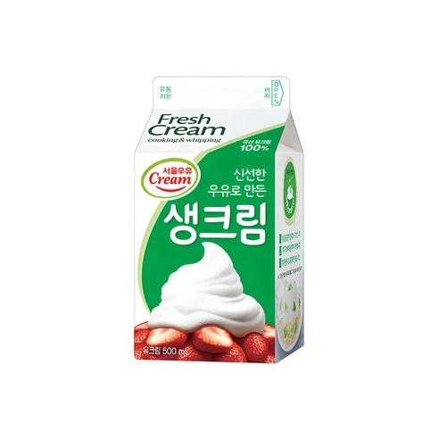 [ㅋㅍ]서울우유 생크림500ML, 500ml, 3개( 18,070원, 20% 할인)