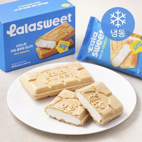 [ㅋㅍ]라라스윗 생우유 모나카 아이스크림 (냉동), 140ml, 4개입, 1개( 6,580원, 11% 할인)