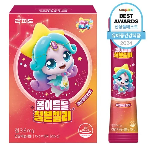 [ㅋㅍ]락피도 몸이튼튼 철분젤리 15p, 225g, 1개( 11,920원, 25% 할인)