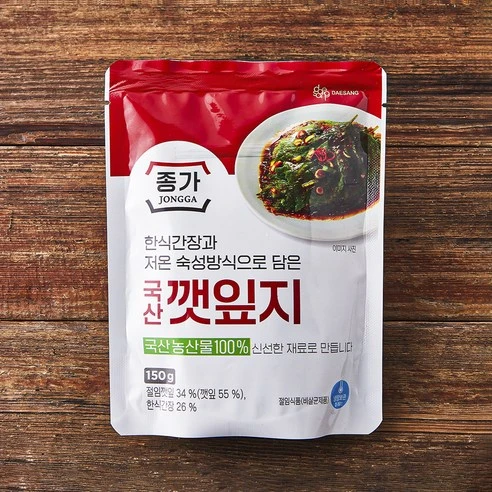 [ㅋㅍ]대상 종가 깻잎지, 150g, 1개( 4,610원, 30% 할인)
