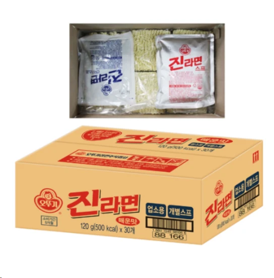[ㅋㅍ][비추]  오뚜기 진라면 매운맛 업소용 120g, 30개 ( 11,270원 )