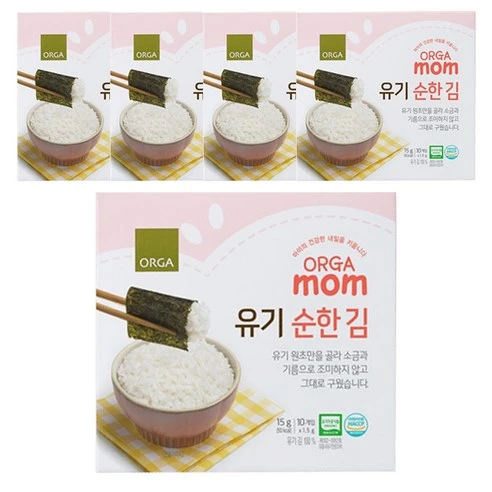 [ㅋㅍ]올가홀푸드 유기 순한 김 1.5g( 26,470원, 22% 할인)