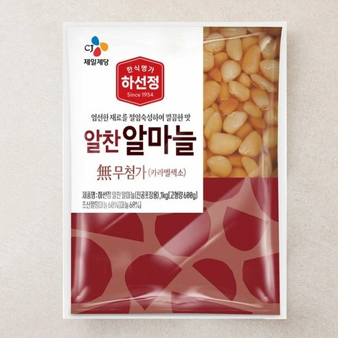 [ㅋㅍ]CJ제일제당 하선정 알마늘, 1kg, 1개, 1kg × 1개( 9,250원, 12% 할인)
