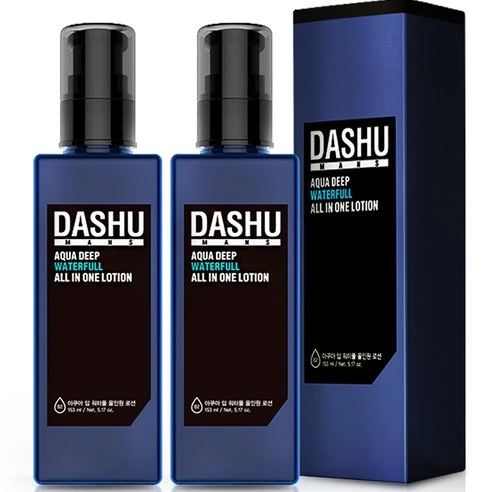 [ㅋㅍ]다슈 맨즈 아쿠아 딥 워터풀 올인원 로션, 153ml, 2개( 11,850원, 37% 할인)