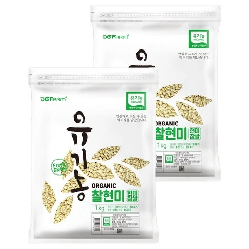 [ㅋㅍ]대구농산 유기농 찰현미, 1kg, 2개( 10,770원, 34% 할인)