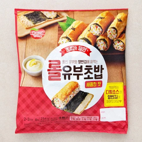 [ㅋㅍ]동원 롤유부초밥 새콤한맛, 254g, 1개( 3,380원, 30% 할인)