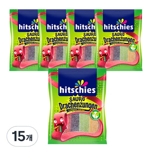 [ㅋㅍ]히치스 사우어 드라헨 구미, 125g, 15개( 47,650원, 18% 할인)