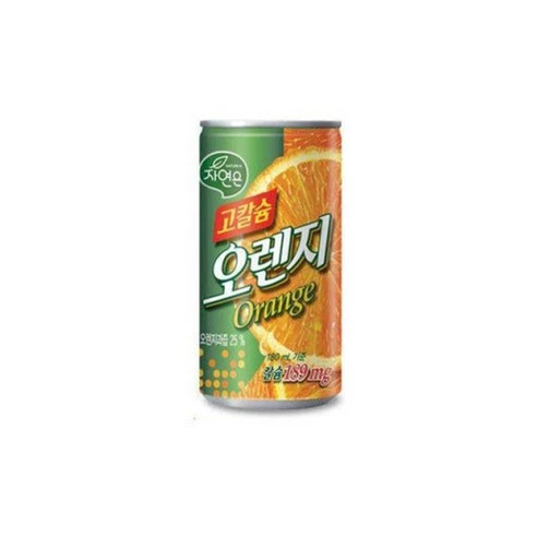 [ㅋㅍ]자연은 고칼슘 오렌지주스, 180ml, 60개( 15,560원, 30% 할인)
