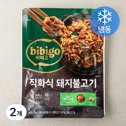 [ㅋㅍ]비비고 불맛가득 돼지불고기 (냉동), 400g, 2개( 11,980원, 42% 할인)