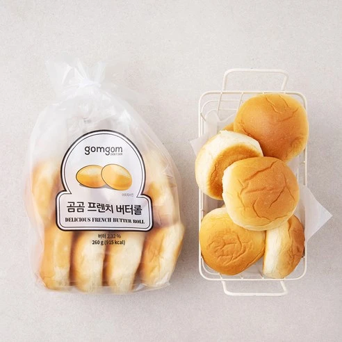 [ㅋㅍ]곰곰 프렌치 버터롤, 260g, 1개, 260g × 1개( 2,960원, 14% 할인)