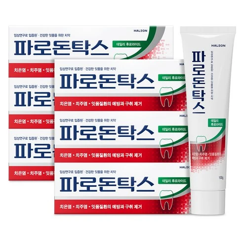 [ㅋㅍ]파로돈탁스 데일리 후로라이드 잇몸 치약, 100g, 6개( 19,020원, 31% 할인)