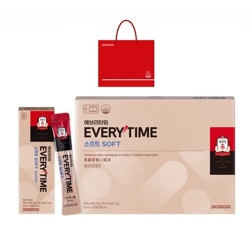 [ㅋㅍ]에브리타임 소프트 10ml 20포 + 쇼핑백, 200ml, 1개, 200ml × 1개( 41,390원, 10% 할인)