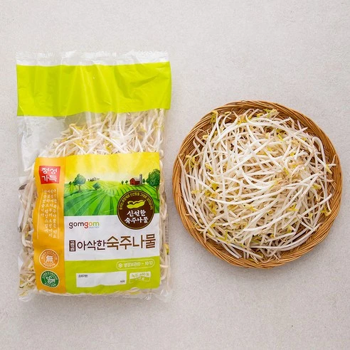 [ㅋㅍ]곰곰 아삭한 숙주나물, 500g, 1개, 500g × 1개( 1,400원, 13% 할인)