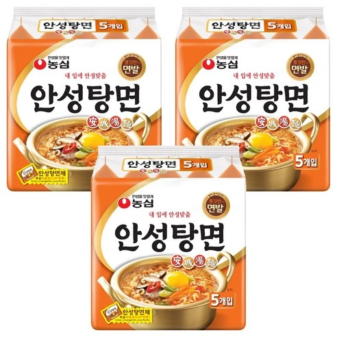 [ㅋㅍ]농심 안성탕면 125g, 15개, 15개( 8,650원, 17% 할인)