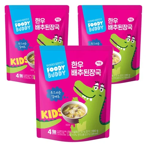 [ㅋㅍ]푸디버디 한우 배추된장국, 180g, 3개( 6,000원, 36% 할인)
