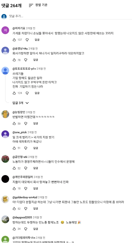홈플러스 노조가 임금 포기 하겠다고 하는거 보니