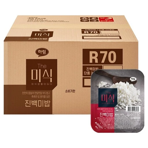 [ㅋㅍ]더미식 진백미밥, 210g, 24개( 26,500원, 33% 할인)