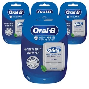 [ㅋㅍ][빠른종료]  오랄비 글라이드 딥클린 치실, 40m, 1개입, 4개 ( 4750원 )