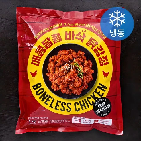 [ㅋㅍ]매콤달콤 바삭 닭강정 (냉동), 1kg, 1개( 10,800원, 17% 할인)