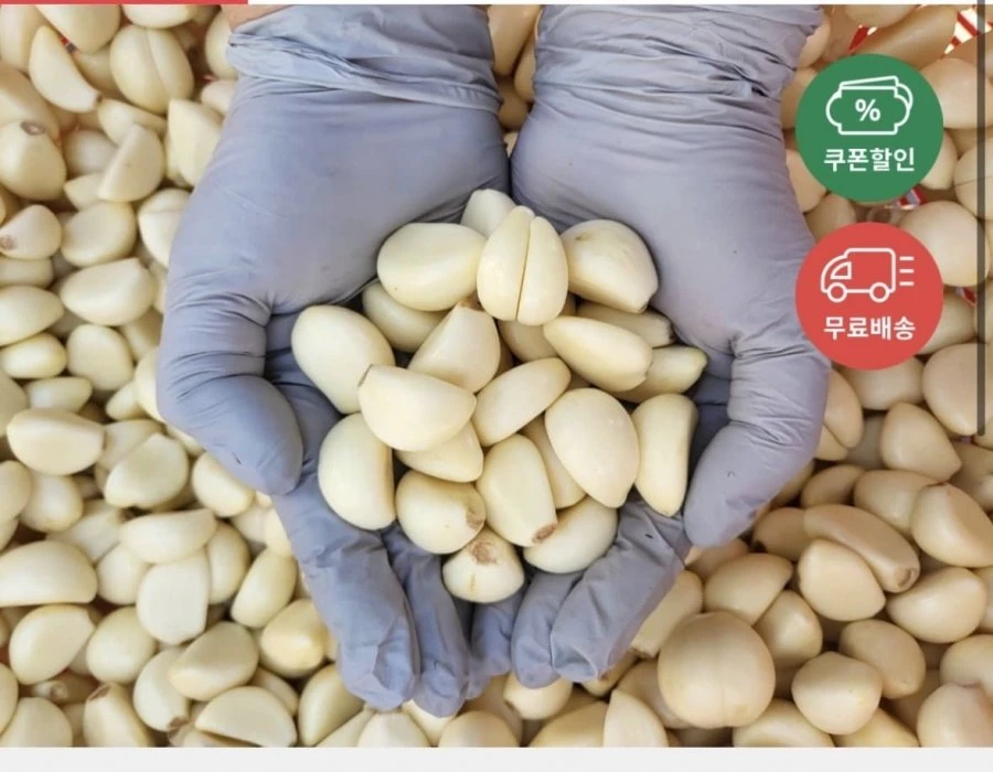 [우체국쇼핑몰] 26년 국내산 햇 깐마늘 700g 대사이즈 (6,930원/무료)