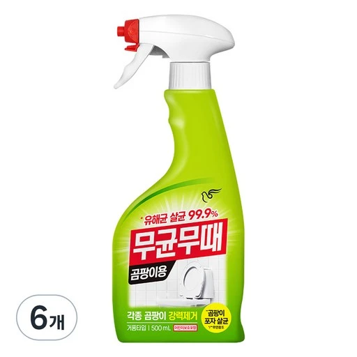 [ㅋㅍ]무균무때 곰팡이용 세정제, 500ml, 6개( 13,340원, 33% 할인)