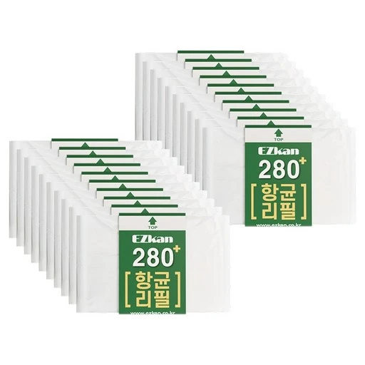 [ㅋㅍ]이지캔 향균 리필 280 기저귀 쓰레기 봉투, 27L, 20개( 39,800원, 33% 할인)