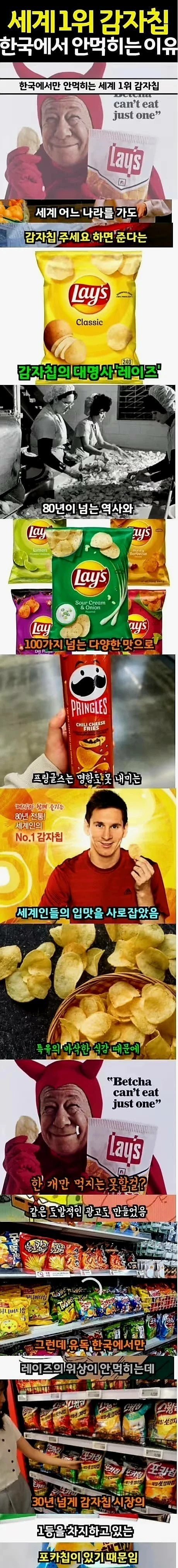 세계1위 감자칩이 한국에서 안먹히는 이유