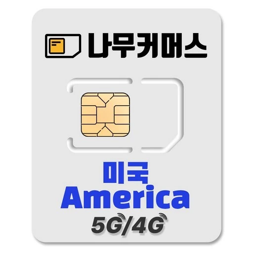 [ㅋㅍ]나무커머스 미국 유심칩( 4,770원, 38% 할인)