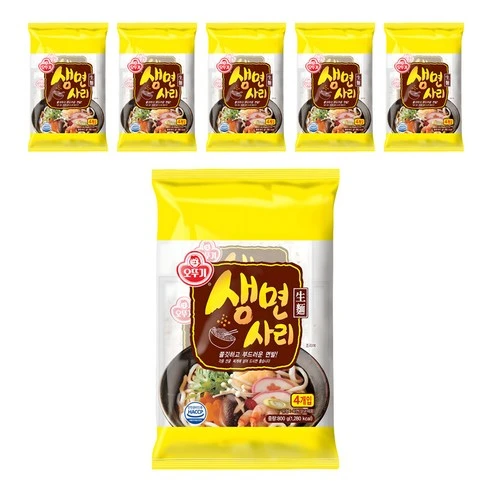 [ㅋㅍ]오뚜기 생면사리, 800g, 6개( 11,600원, 18% 할인)