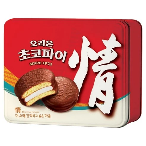 [ㅋㅍ]오리온초코파이 틴케이스 12p, 468g, 1개, 468g × 1개( 5,540원, 41% 할인)