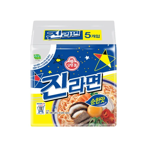 [ㅋㅍ]오뚜기 진라면 순한맛 120g, 15개( 9,900원, 35% 할인)