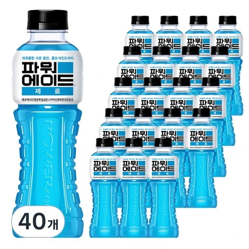 [ㅋㅍ]파워에이드 제로, 600ml, 40개, 600ml × 40개( 30,160원, 14% 할인)