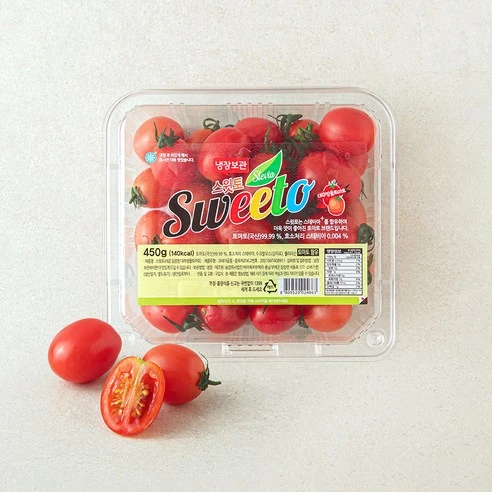 [ㅋㅍ]스윗토 스테비아 대추방울토마토, 450g, 1팩, 450g × 1팩( 4,000원, 18% 할인)