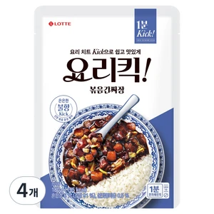 [ㅋㅍ]롯데웰푸드 요리킥 볶음 간짜장, 180g, 4개 ( 7,960원 )