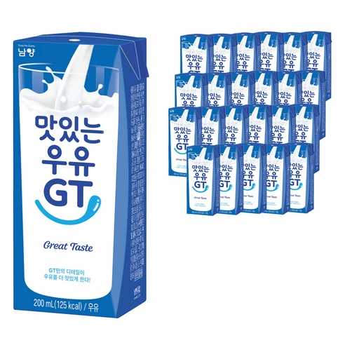 [ㅋㅍ]맛있는우유GT 멸균우유, 200ml, 24개, 200ml × 24개( 9,940원, 19% 할인)