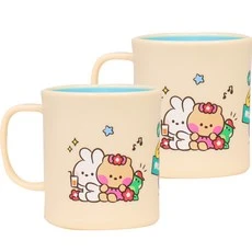 [ㅋㅍ]라인프렌즈 미니니 키요 더블컬러 핸들컵 물컵 손잡이컵 300ml, 1개( 6,800원, 42% 할인)