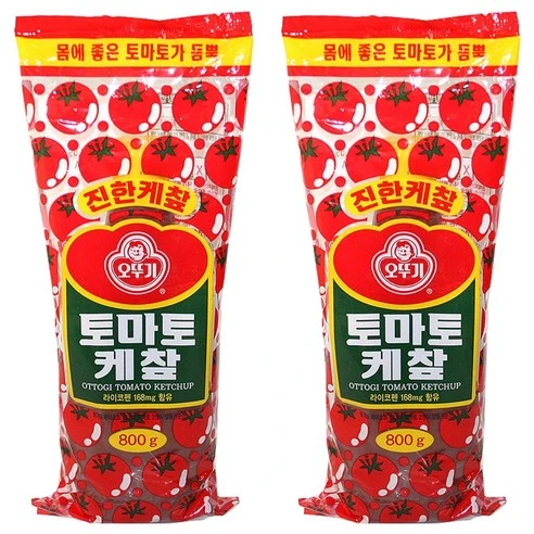 [ㅋㅍ]오뚜기 토마토케찹800g 케찹, 800g, 2개, 800g × 2개( 5,580원, 17% 할인)
