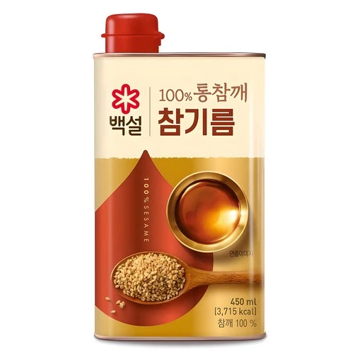 [ㅋㅍ]백설 100% 통참깨 참기름, 450ml, 1개( 7,510원, 45% 할인)
