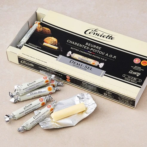 [ㅋㅍ]라꽁비에뜨 CHARENTES-POUTOU 버터 가염 15g x 30입, 450g, 1개, 450g × 1개( 36,300원, 12% 할인)