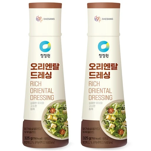 [ㅋㅍ]청정원 오리엔탈드레싱, 325g, 2개( 4,480원, 29% 할인)