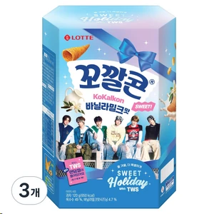 [ㅋㅍ]꼬깔콘 바닐라밀크맛 120g  3개 ( 6,440원 )