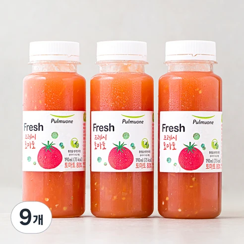 [ㅋㅍ]풀무원 프레시 토마토 주스, 190ml, 9개( 30,030원, 20% 할인)