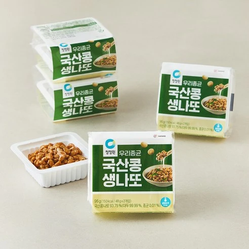[ㅋㅍ]청정원 우리종균 국산콩 생나또, 48g, 8개입, 1개( 8,400원, 17% 할인)