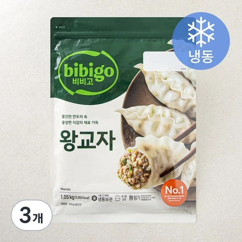 [ㅋㅍ]비비고 왕교자 (냉동), 1.05kg, 3개, 1.05kg × 3개( 21,440원, 19% 할인)